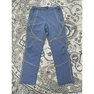 L.L. Bean Mens M Blue Softshell Pants Outdoor Hiking Trail Performance Stretch